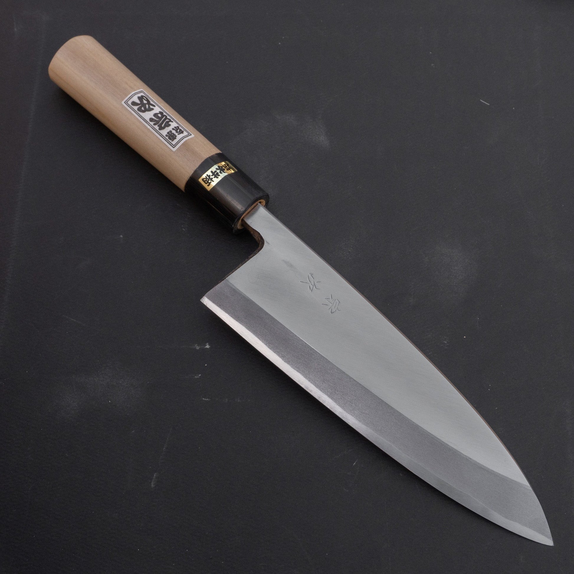 Morihei Munetsugu White #2 Deba 195mm Ho Wood Handle | HITOHIRA