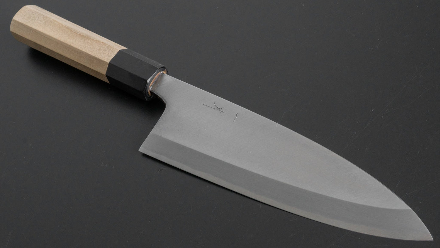 Hitohira Kikuchiyo Manzo White #3 Deba 180mm Ho Wood Handle (Saya) - HITOHIRA