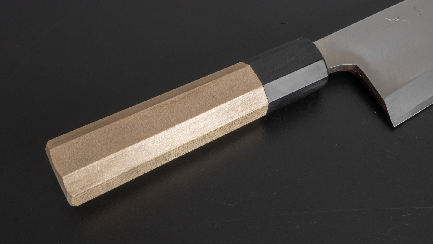 Hitohira Kikuchiyo Manzo White #3 Deba 180mm Ho Wood Handle (Saya) - HITOHIRA