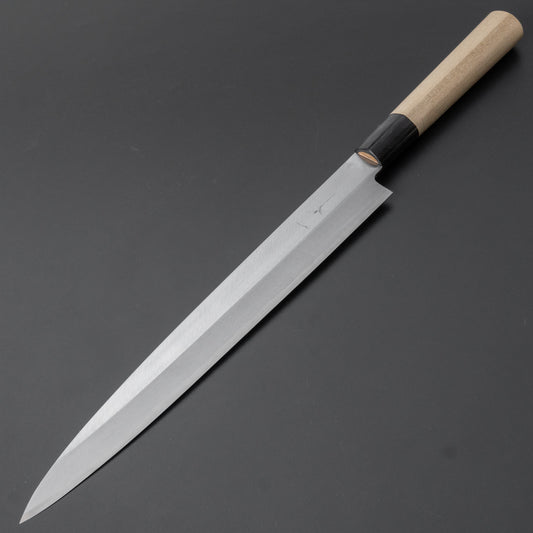 Hitohira Gorobei White #3 Left-Handed Yanagiba 270mm Ho Wood Handle (D-Shape) - HITOHIRA