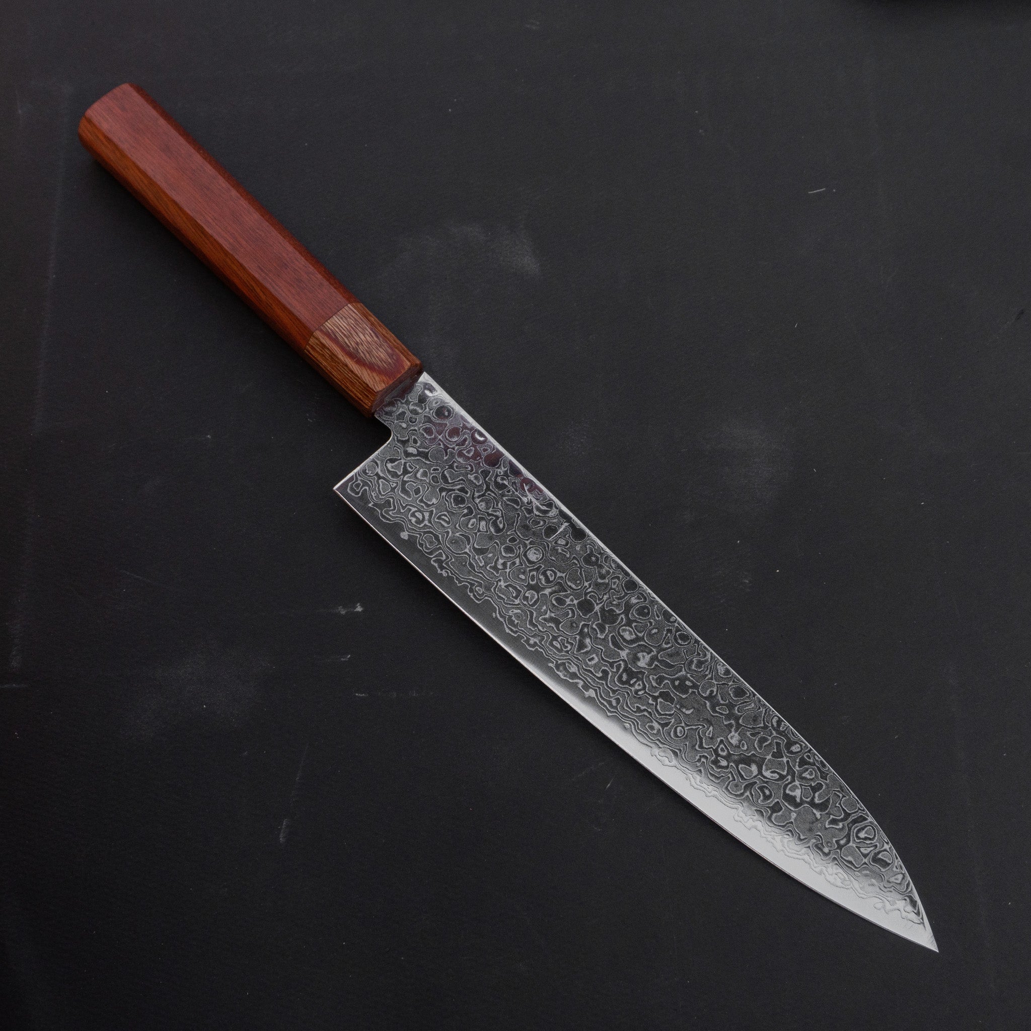 Hitohira HG Damascus Gyuto 210mm Satine Handle | HITOHIRA