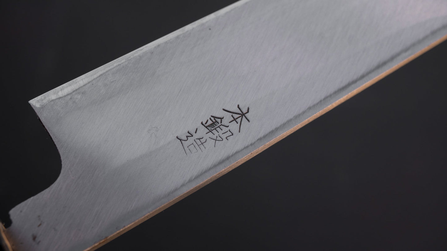 Sakai Nobukiyo NOS White Steel Deba 270mm Ho Wood Handle | HITOHIRA