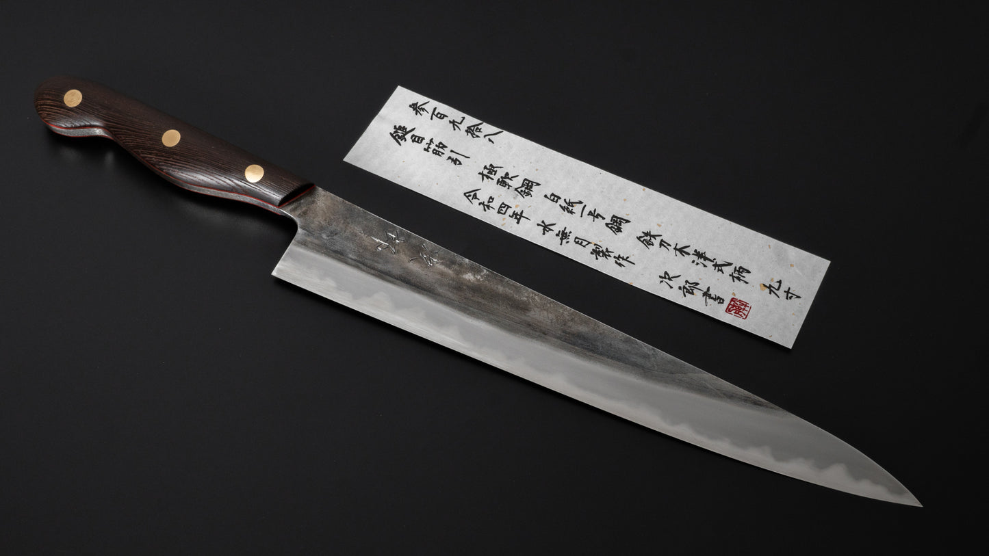 Jiro Tsuchime Yo Sujihiki 270mm Tagayasan Handle (#398) - HITOHIRA