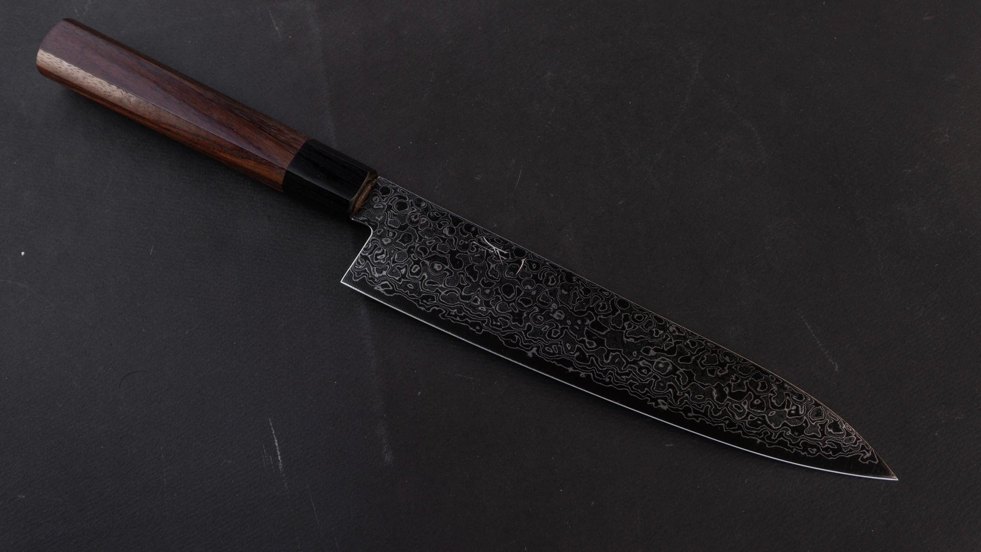 Hitohira HG Damascus Gyuto 210mm Rosewood Handle | HITOHIRA