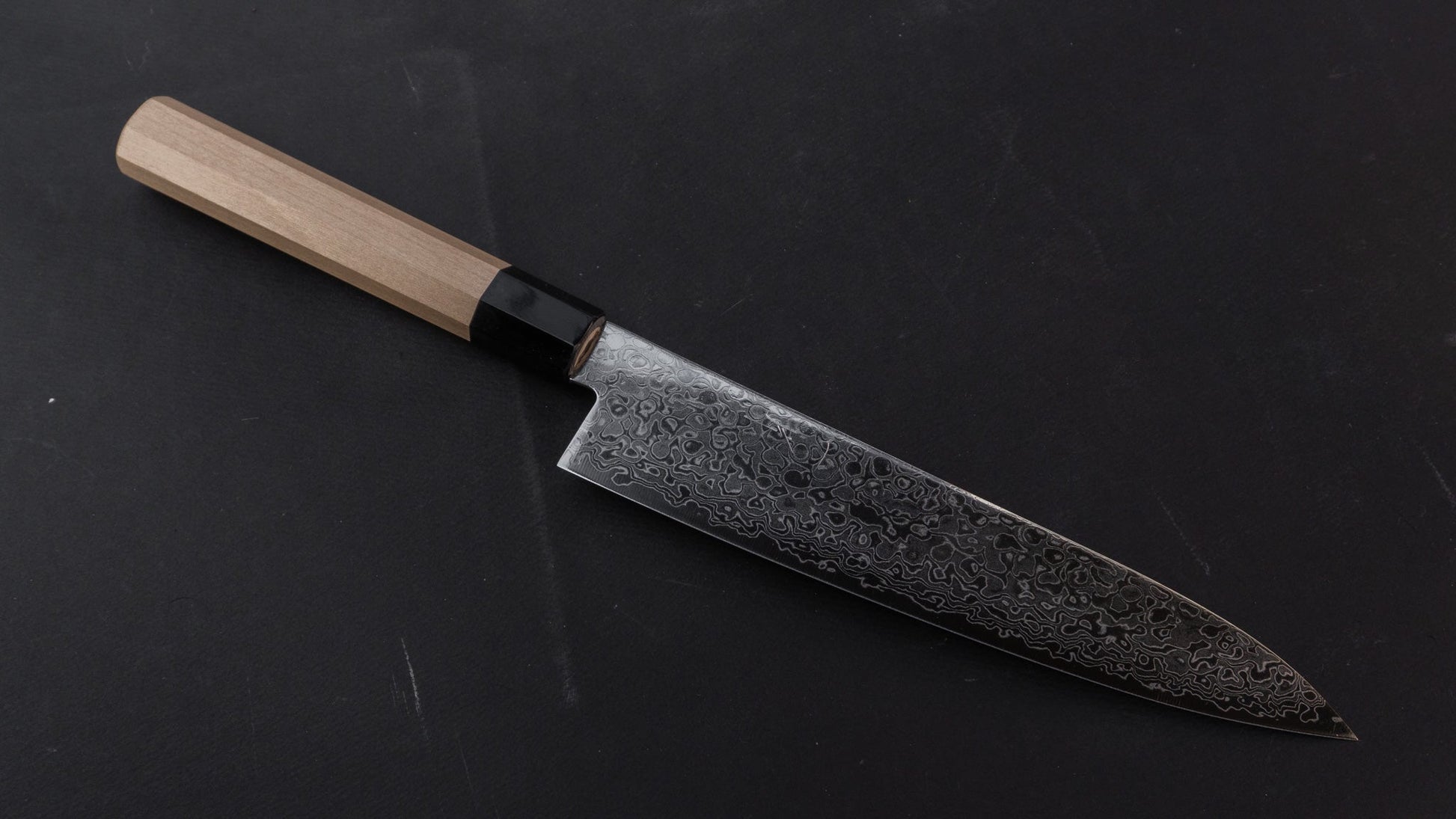 Hitohira HG Damascus Gyuto 210mm Ho Wood Handle | HITOHIRA