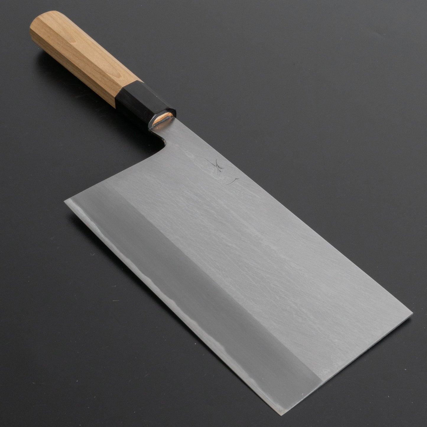 Hitohira Togashi White #1 Stainless Clad Migaki Chinese Cleaver 180mm Ho Wood Handle - HITOHIRA