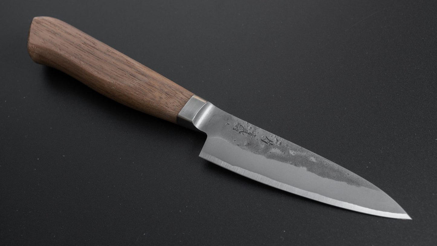 Hitohira TD Blue #2 Stainless Clad Nashiji Yo Paring 90mm Walnut Handle - HITOHIRA