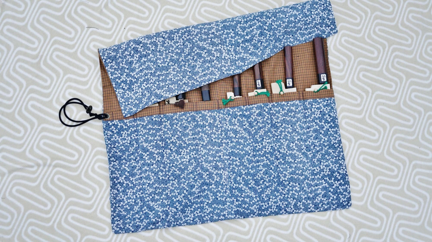 Hitohira Kimono Knife Roll Large (8 Pocket) - HITOHIRA