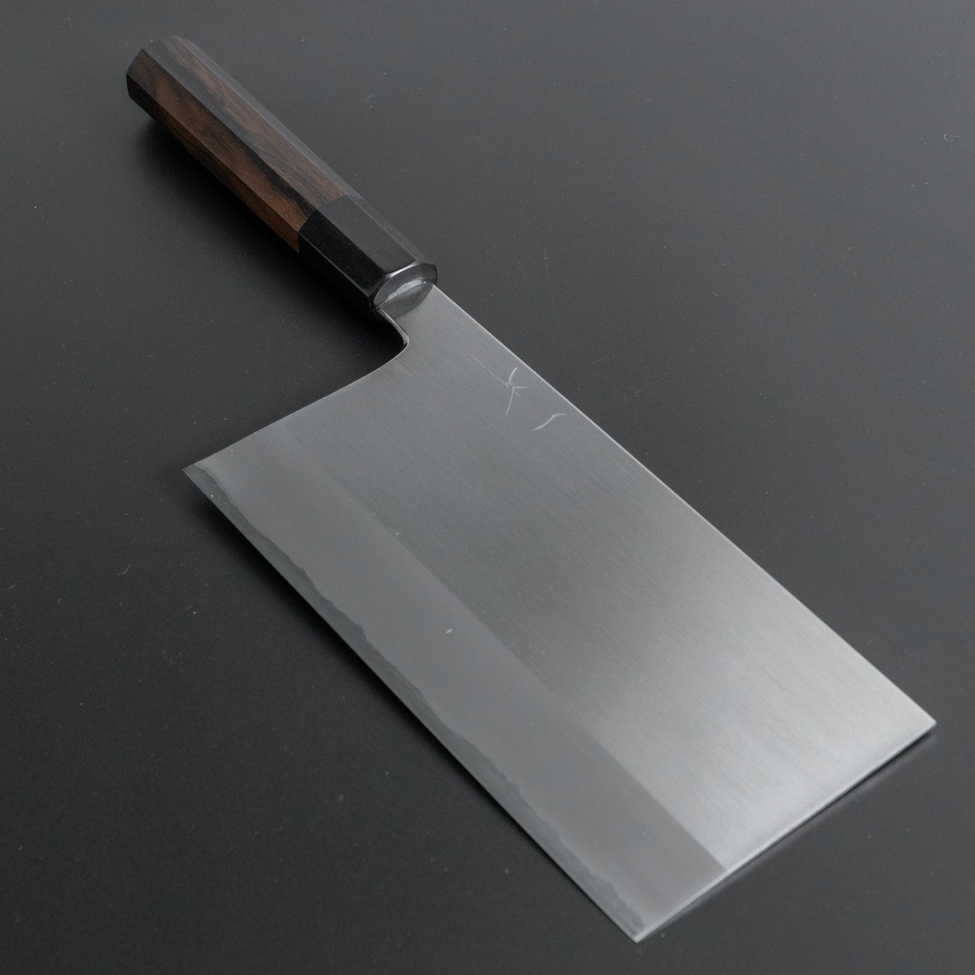 Hitohira Togashi White #1 Stainless Clad Migaki Chinese Cleaver 180mm Ziricote Handle - HITOHIRA