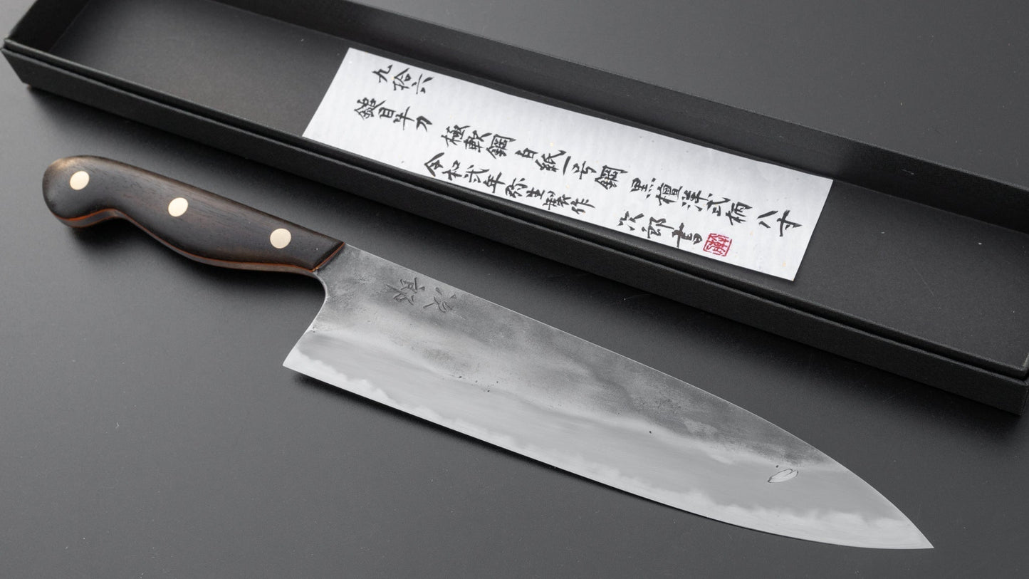 Jiro Tsuchime Yo Gyuto 240mm Ebony Handle (#096/ Discounted) | HITOHIRA