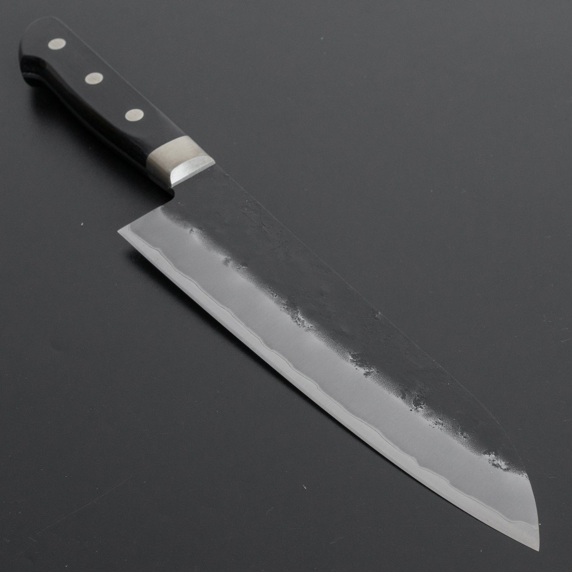 Hitohira Futana SB Kuro Nashiji Santoku 180mm Pakka Handle (Yo) - HITOHIRA