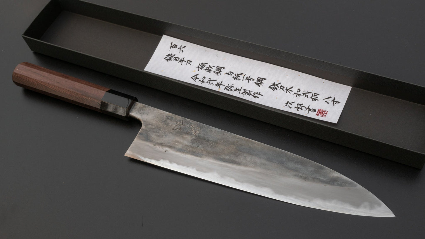 Jiro Tsuchime Wa Gyuto 240mm Taihei Tagayasan Handle (#106) | HITOHIRA