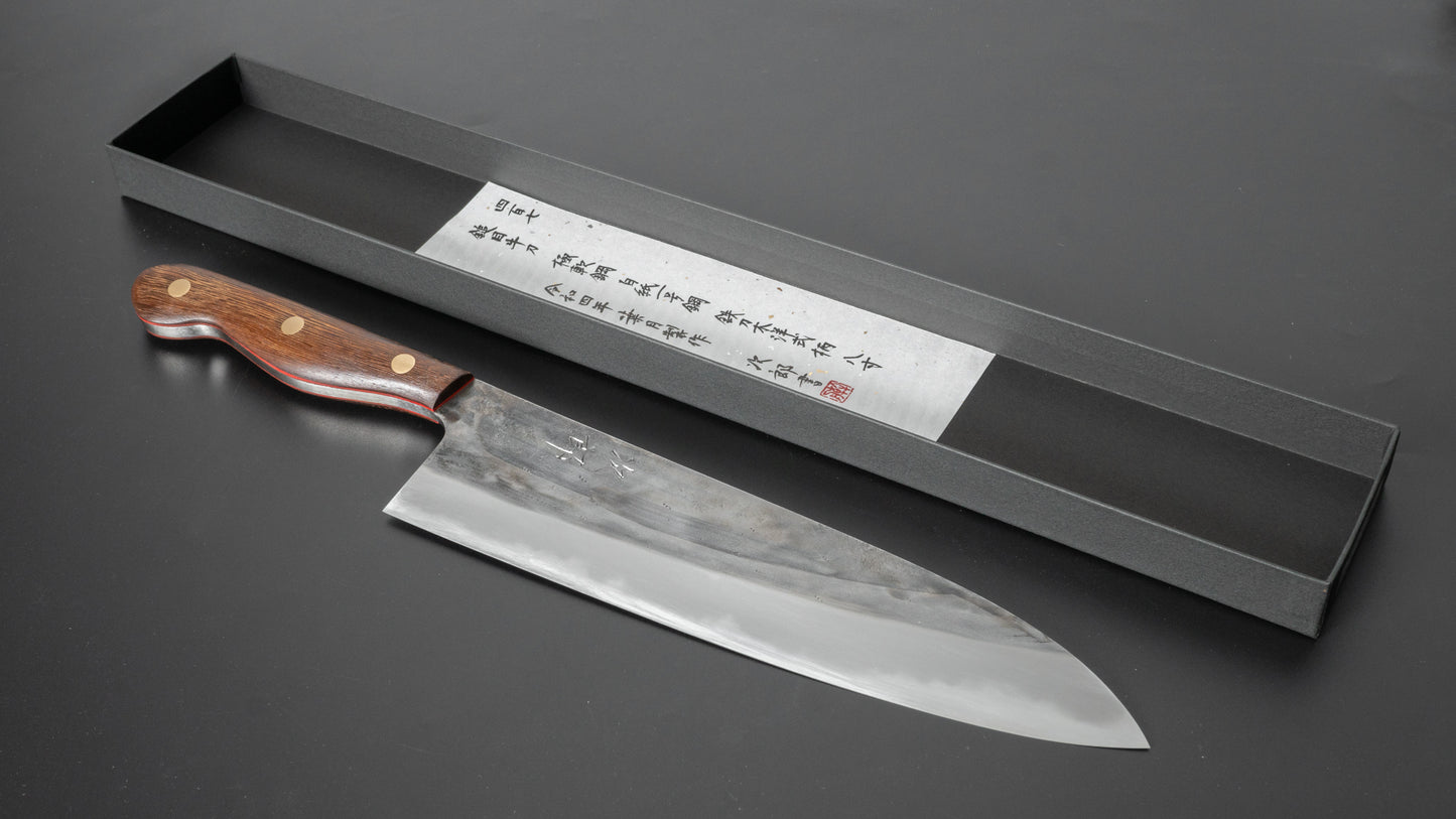 Jiro Tsuchime Yo Gyuto 240mm Tagayasan Handle (#407) - HITOHIRA