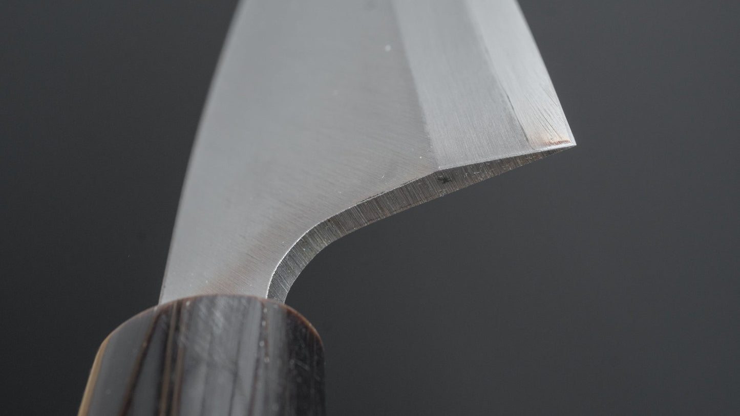 Mumei Stainless Deba 120mm Ho Wood Handle (Thin) - HITOHIRA