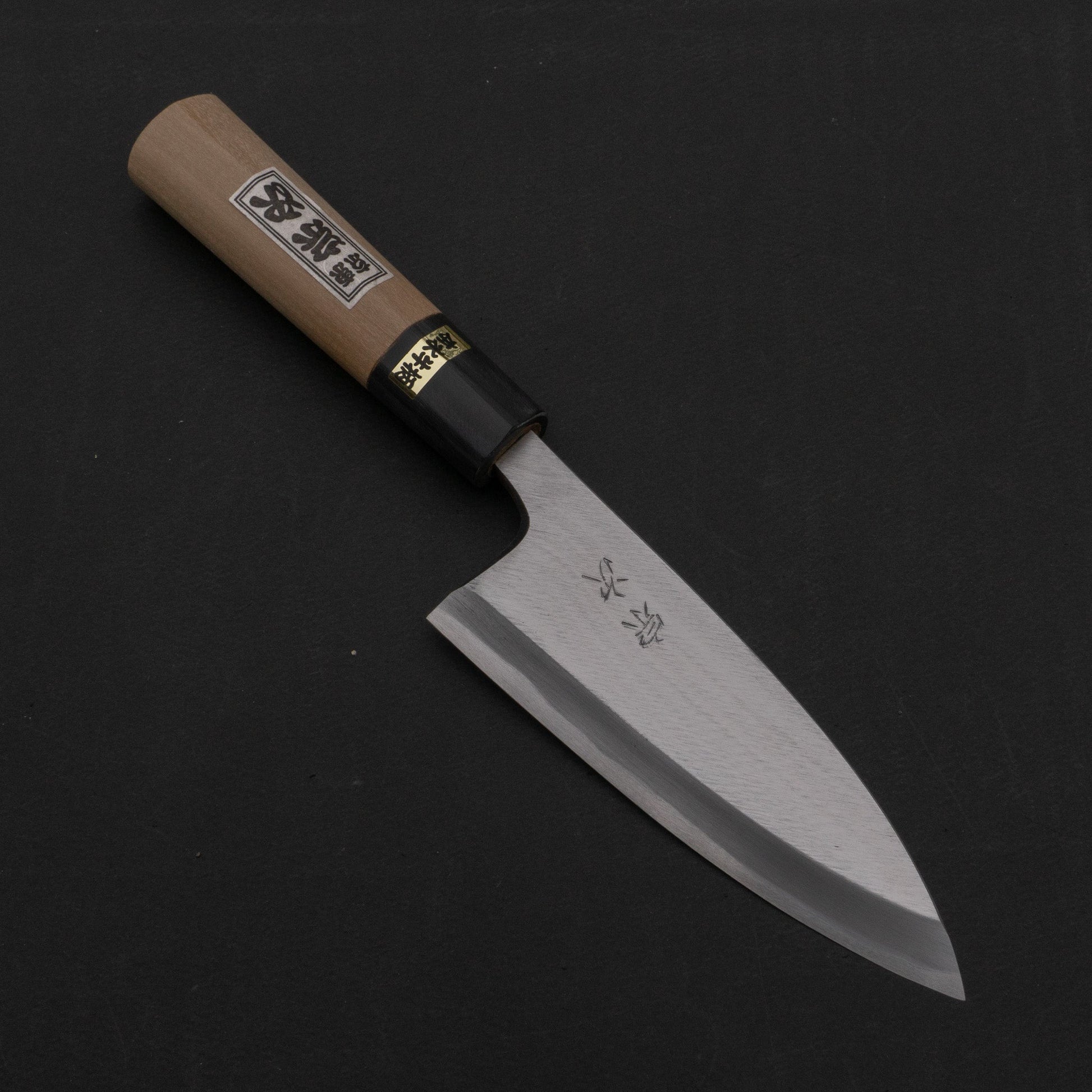 Morihei Munetsugu White #2 Deba 135mm Ho Wood Handle (Fine Finish) | HITOHIRA