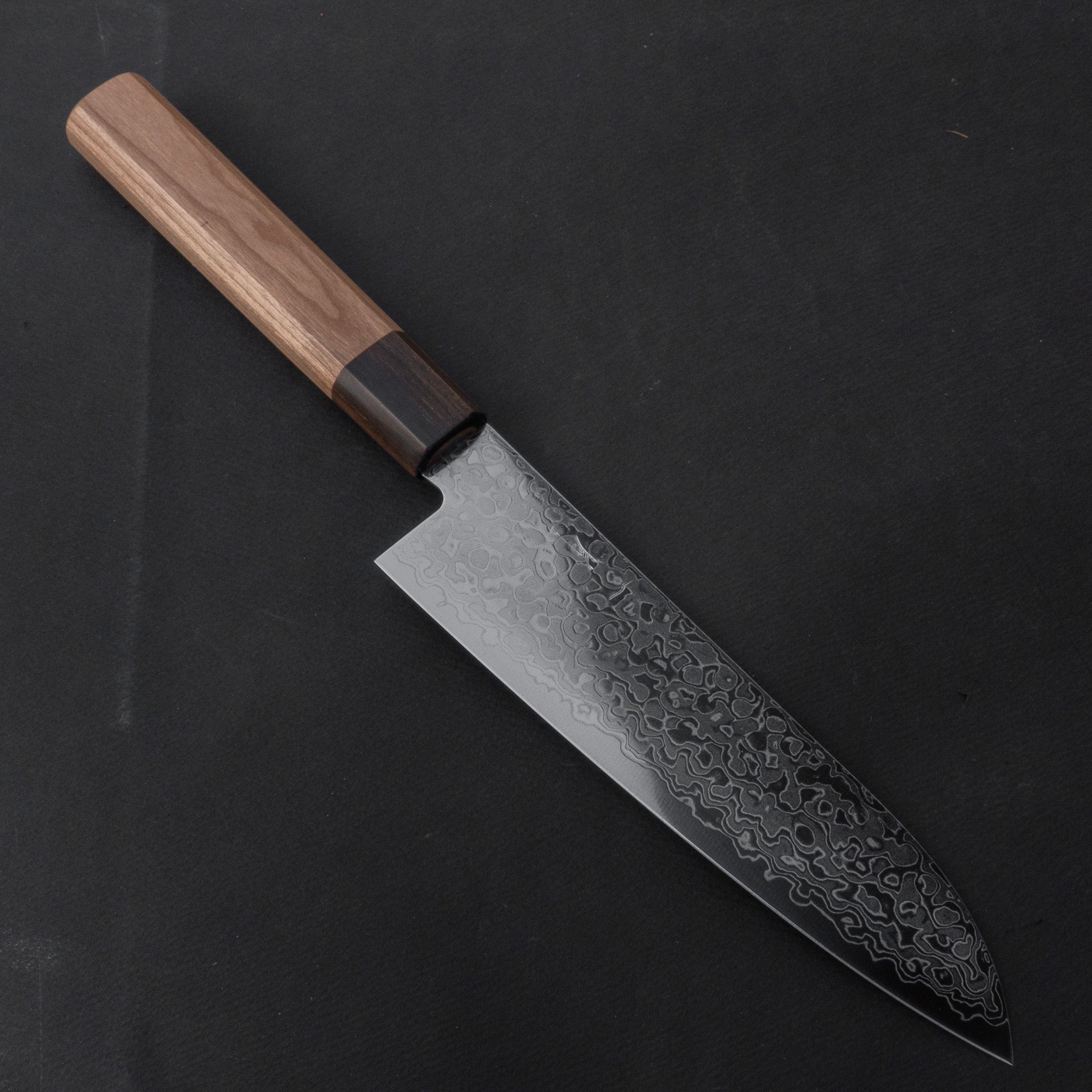 Hitohira HG Damascus Santoku 185mm Cherry Wood Handle – HITOHIRA