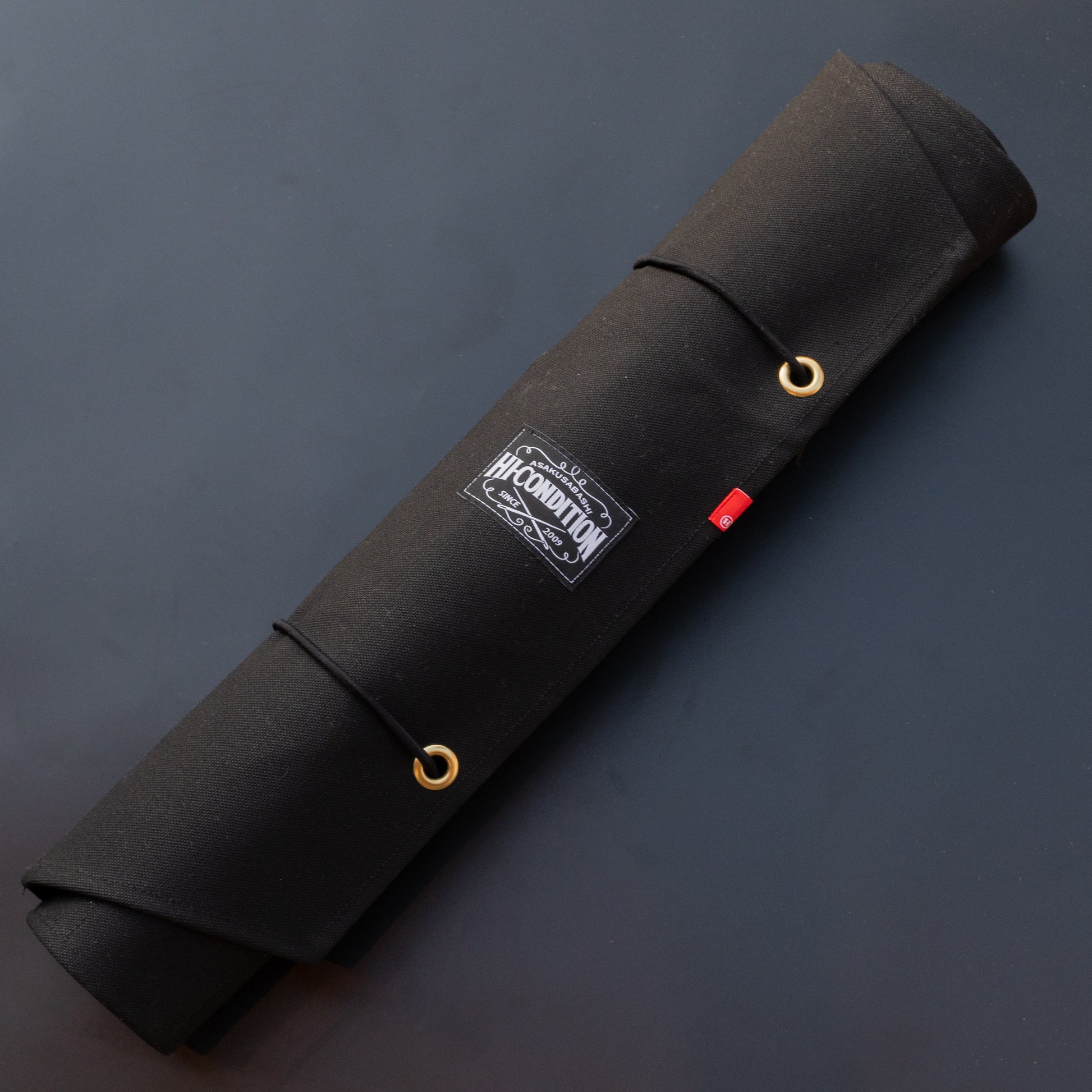 HI-CONDITION Hanpu Canvas 9 Pockets Knife Roll Black - HITOHIRA