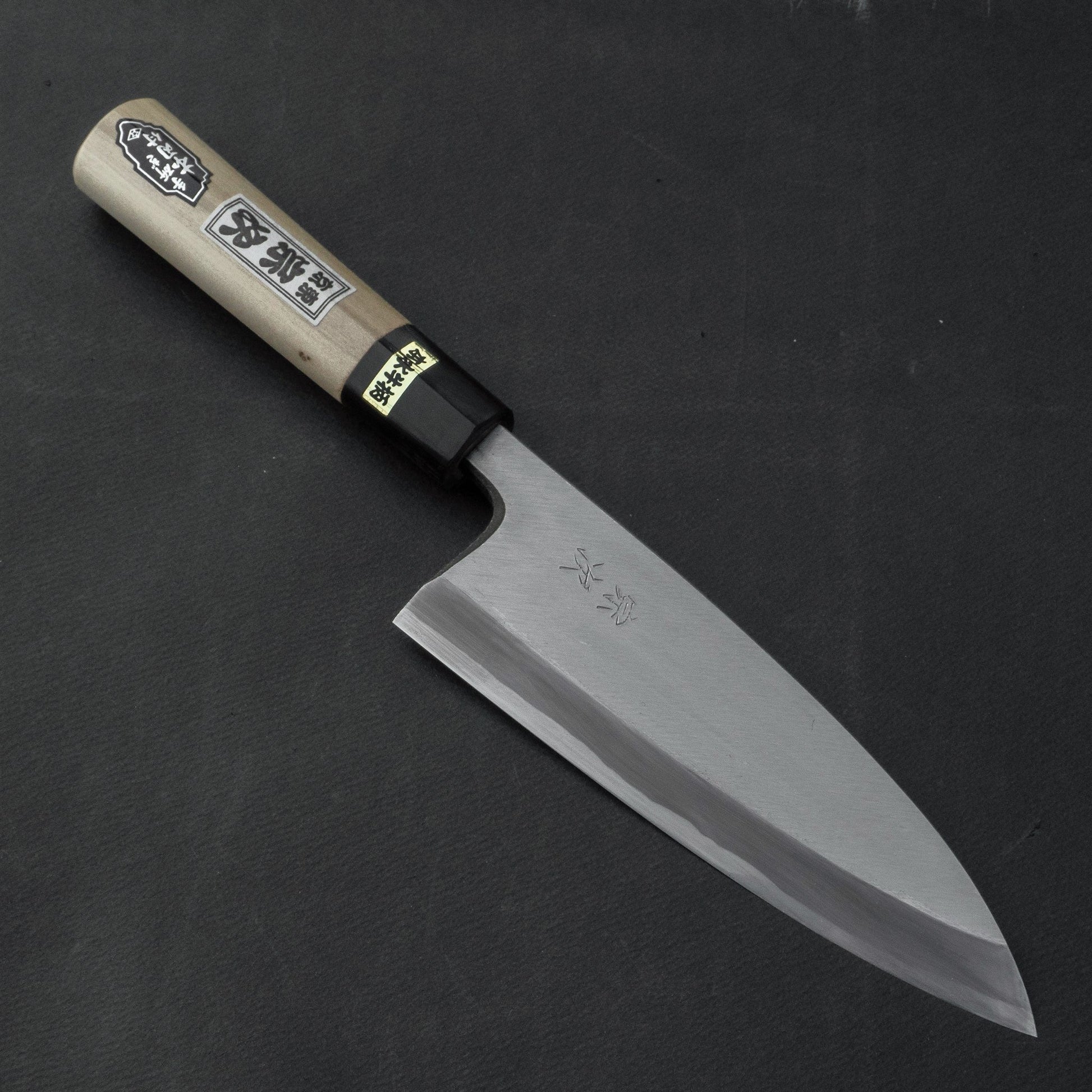 Morihei Munetsugu White #2 Deba 165mm Ho Wood Handle (Fine Finish) | HITOHIRA