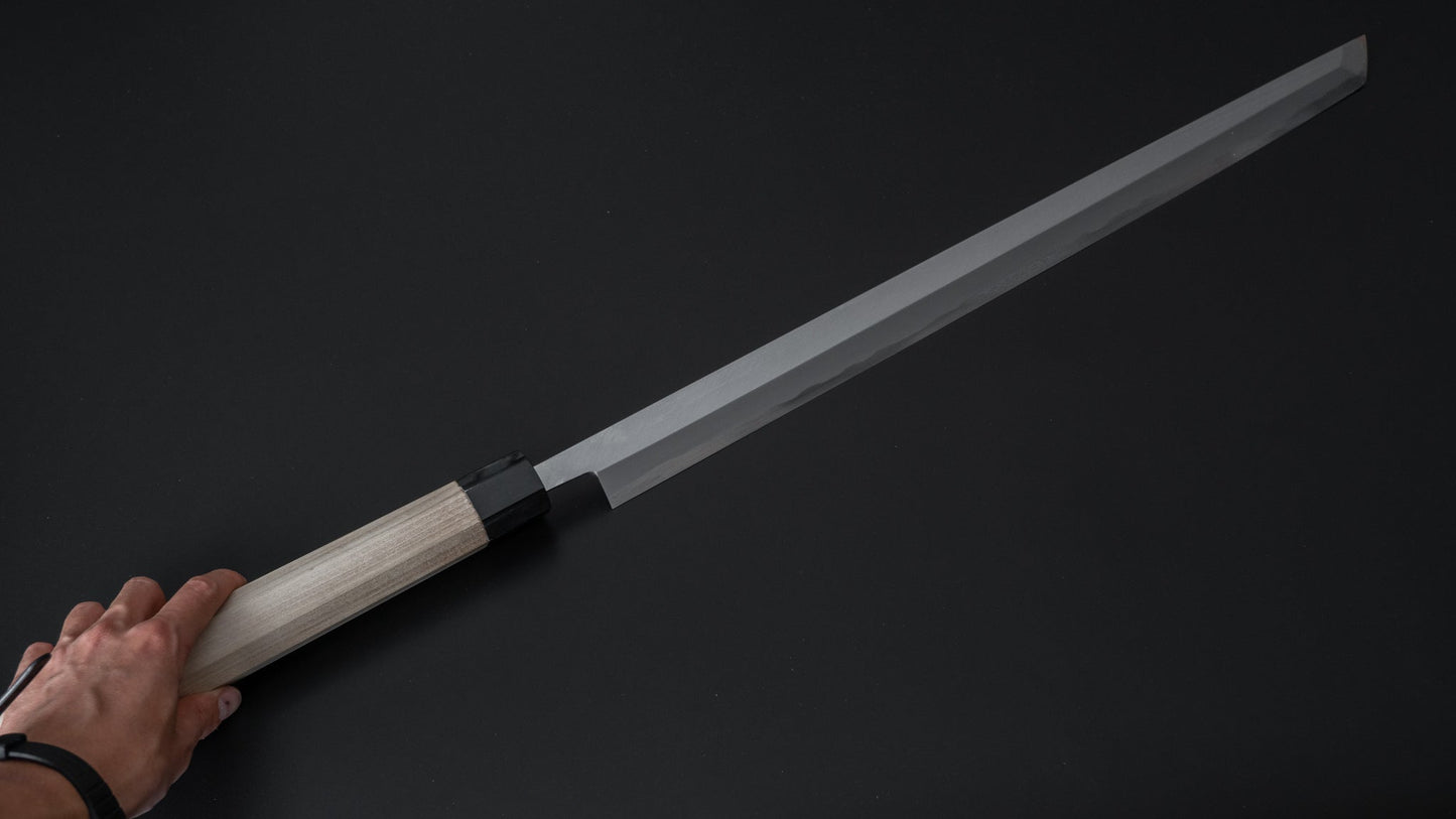Hitohira Togashi White #2 Maguro Kiri 540mm Ho Wood Handle (Saya) - HITOHIRA