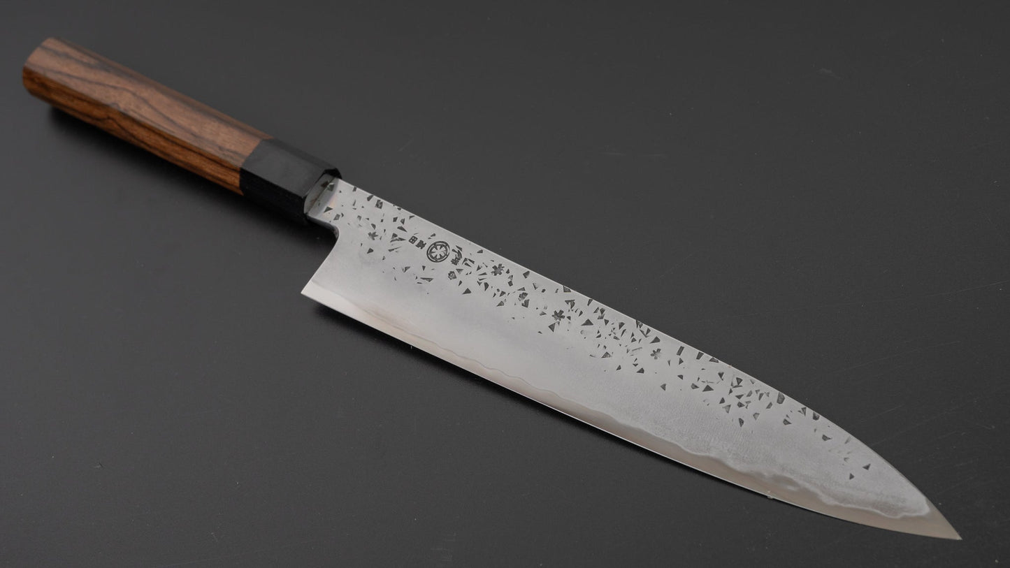 Takada no Hamono White #2 Suiboku Reika Gyuto 240mm Rosewood Handle (Thicker/ Shiraki Blacksmith) | HITOHIRA