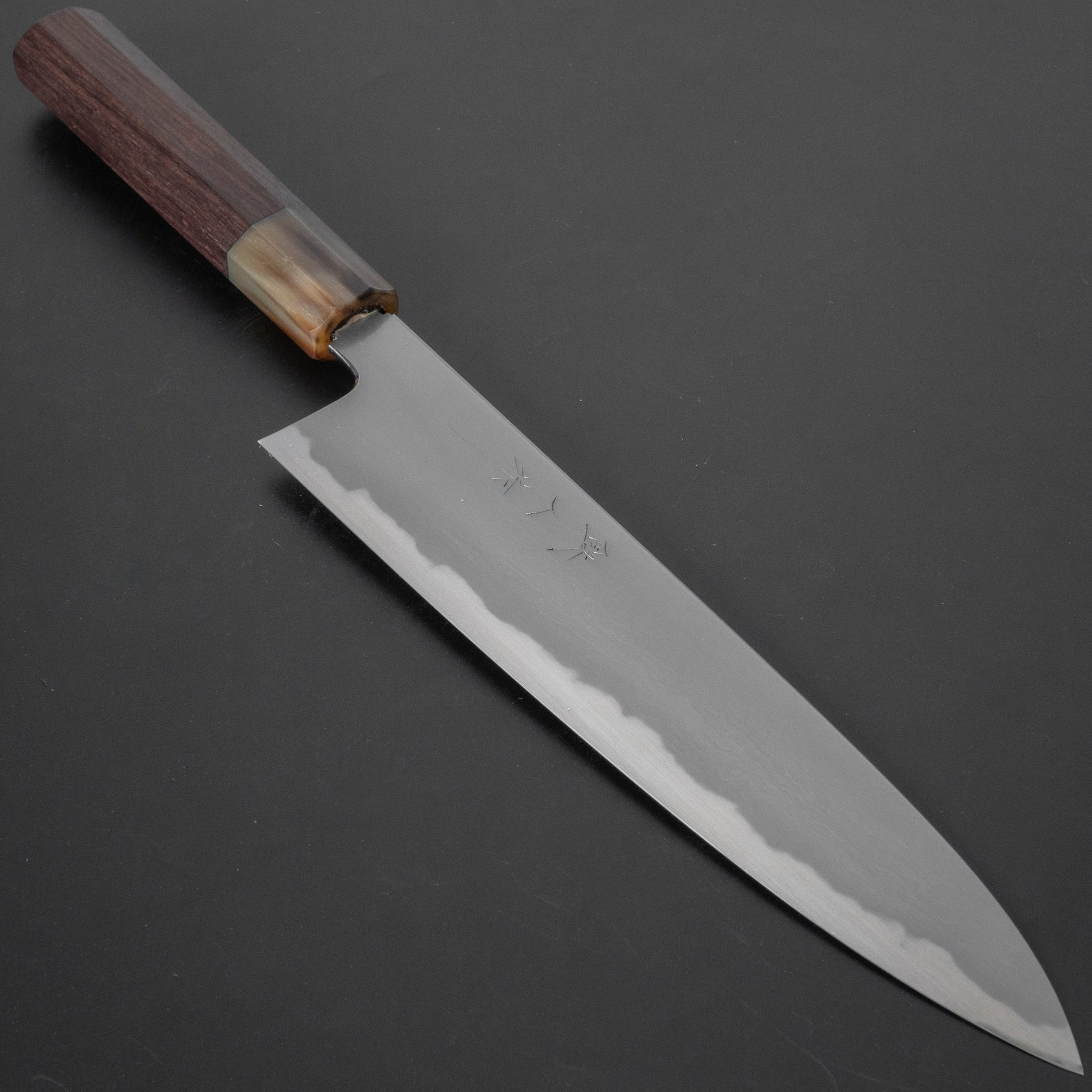 Tetsujin Blue #2 Kasumi Gyuto 240mm Taihei Rosewood Handle - HITOHIRA