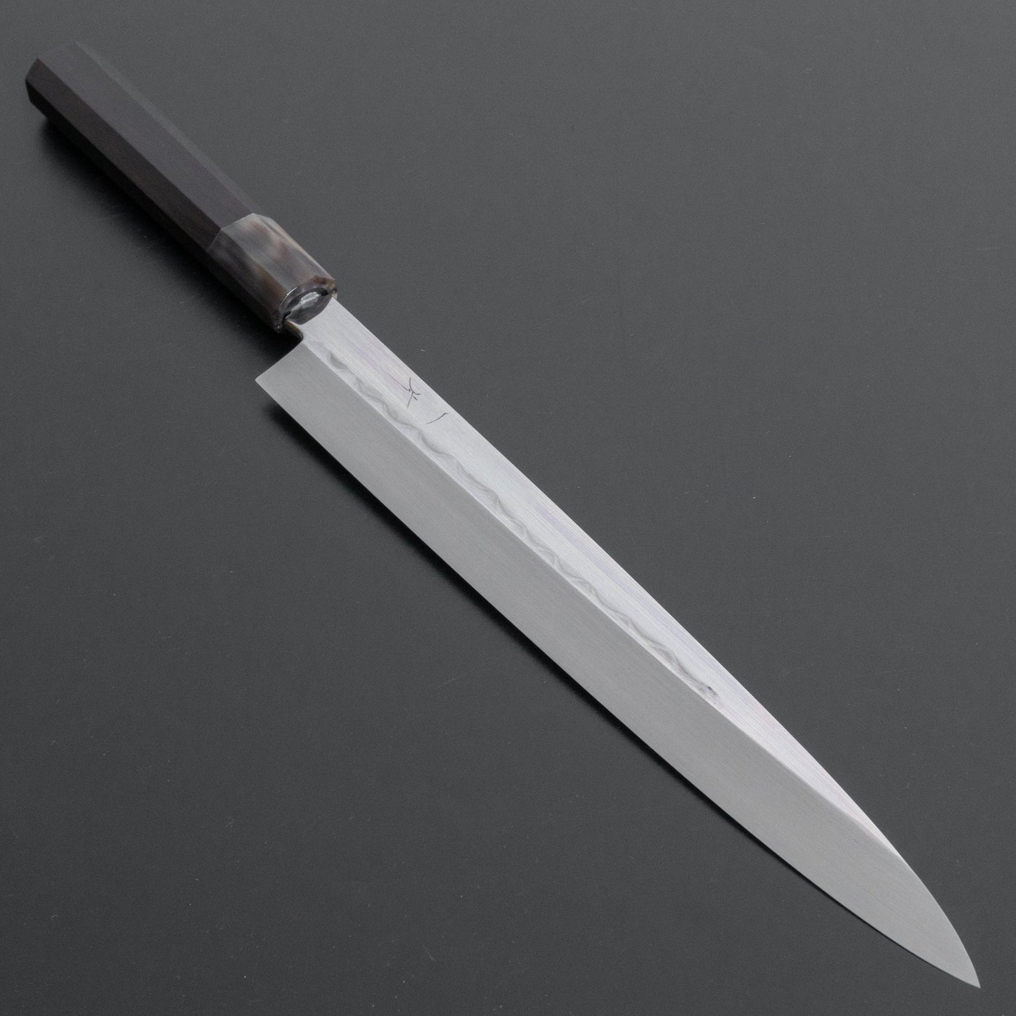 Hitohira Togashi White #1 Mizu Honyaki Yanagiba 270mm Ebony Handle (Saya) - HITOHIRA