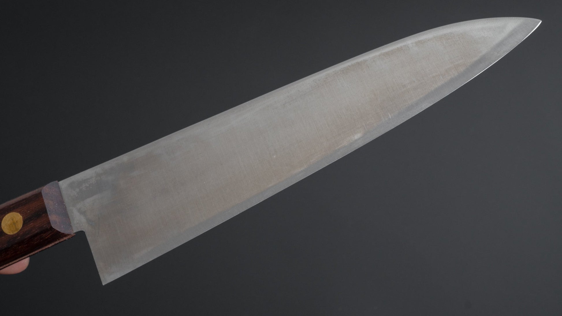 Morihei Hisamoto Vintage SK Left-Handed Gyuto 180mm Rosewood Handle (No Bolster) - HITOHIRA