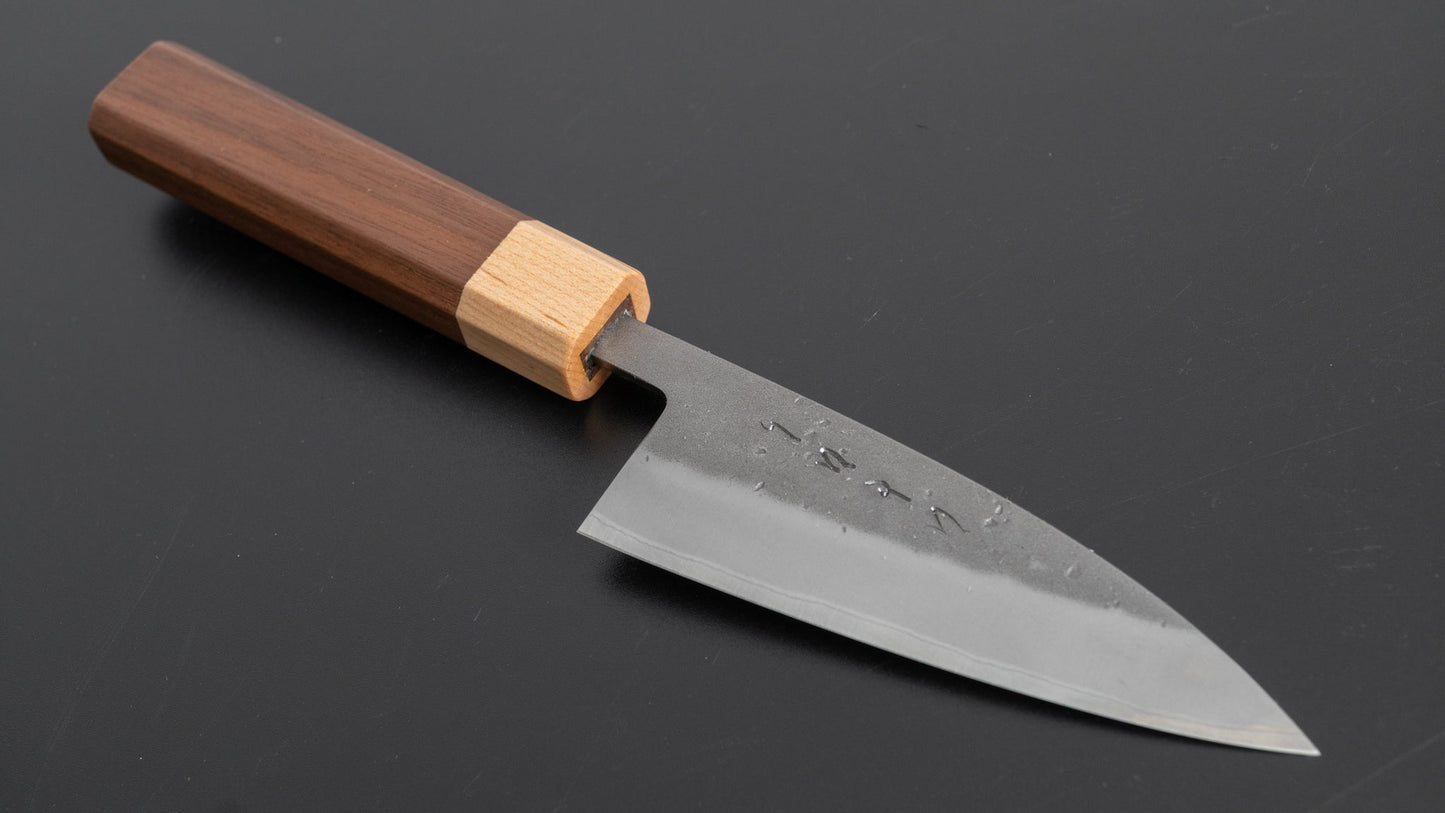 Hitohira TD Blue #2 Stainless Clad Nashiji Utility 105mm Walnut Handle - HITOHIRA