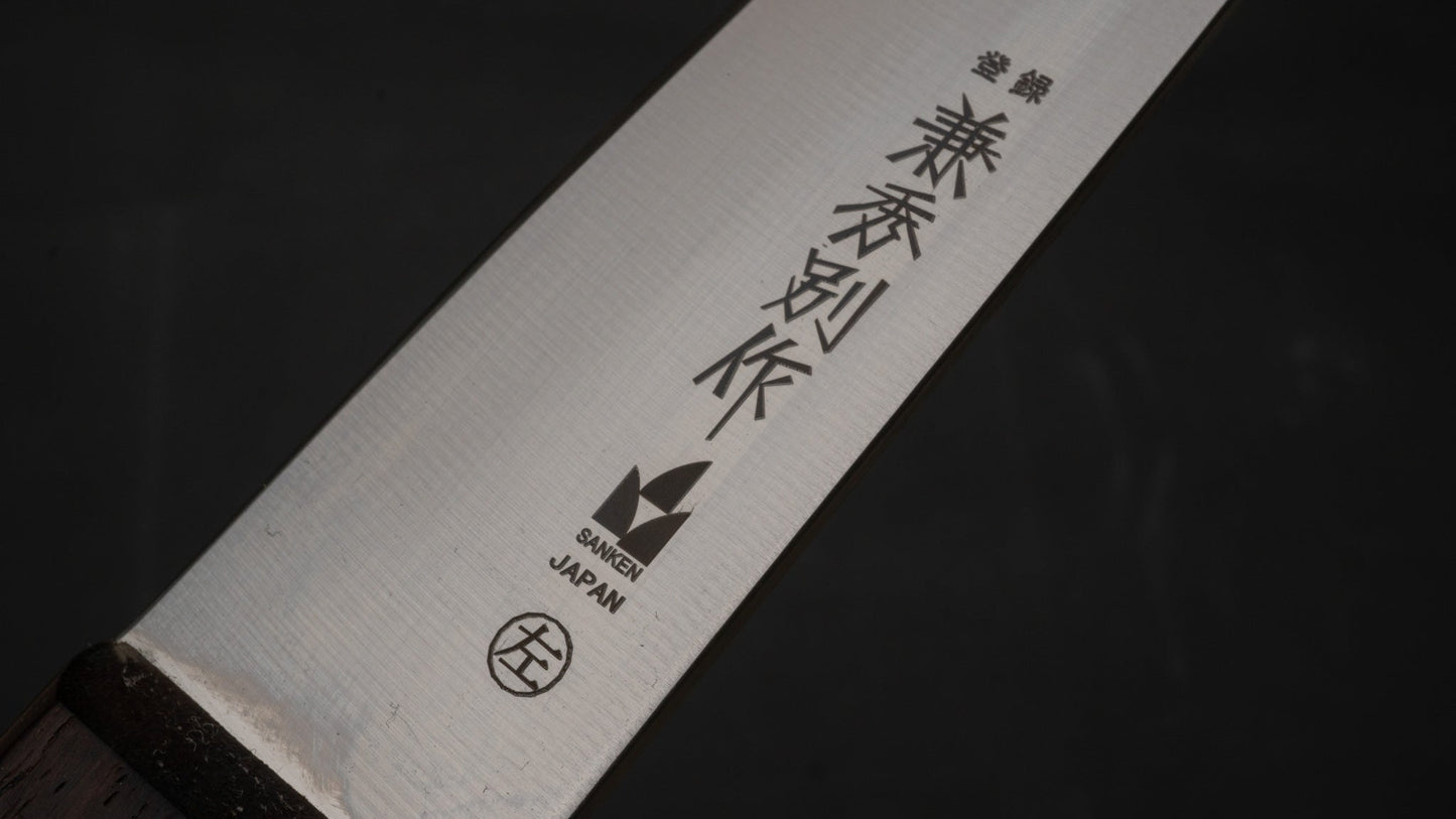 Kanehide Bessaku Left-Handed Honesuki Maru 150mm Rosewood Handle - HITOHIRA