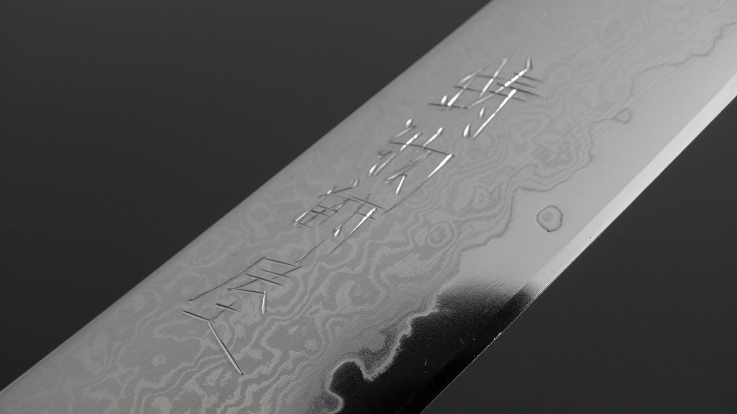 Hitohira Imojiya TH Damascus Petty 150mm Pakka Handle (Gray) - HITOHIRA