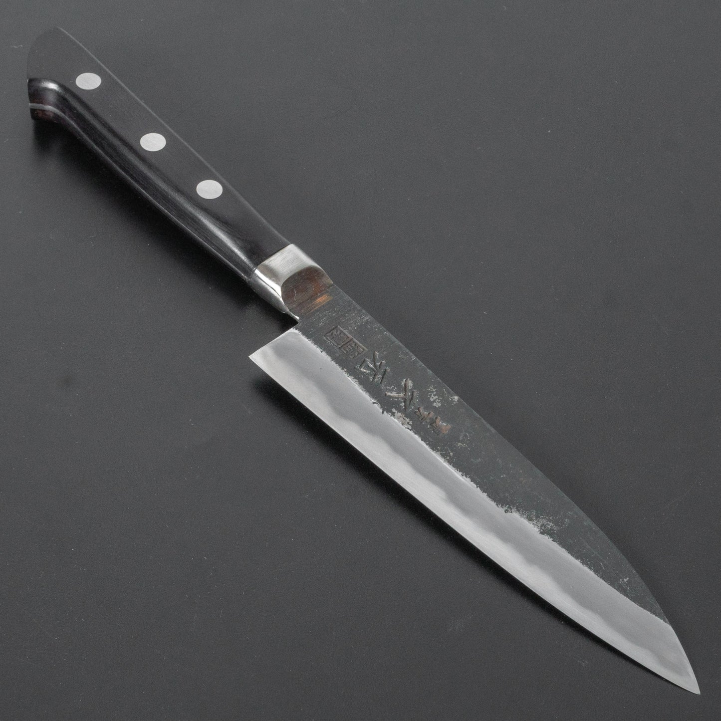 Morihei Hisamoto Kurouchi White #1 Petty 135mm Pakka Handle (Fine Finish) - HITOHIRA