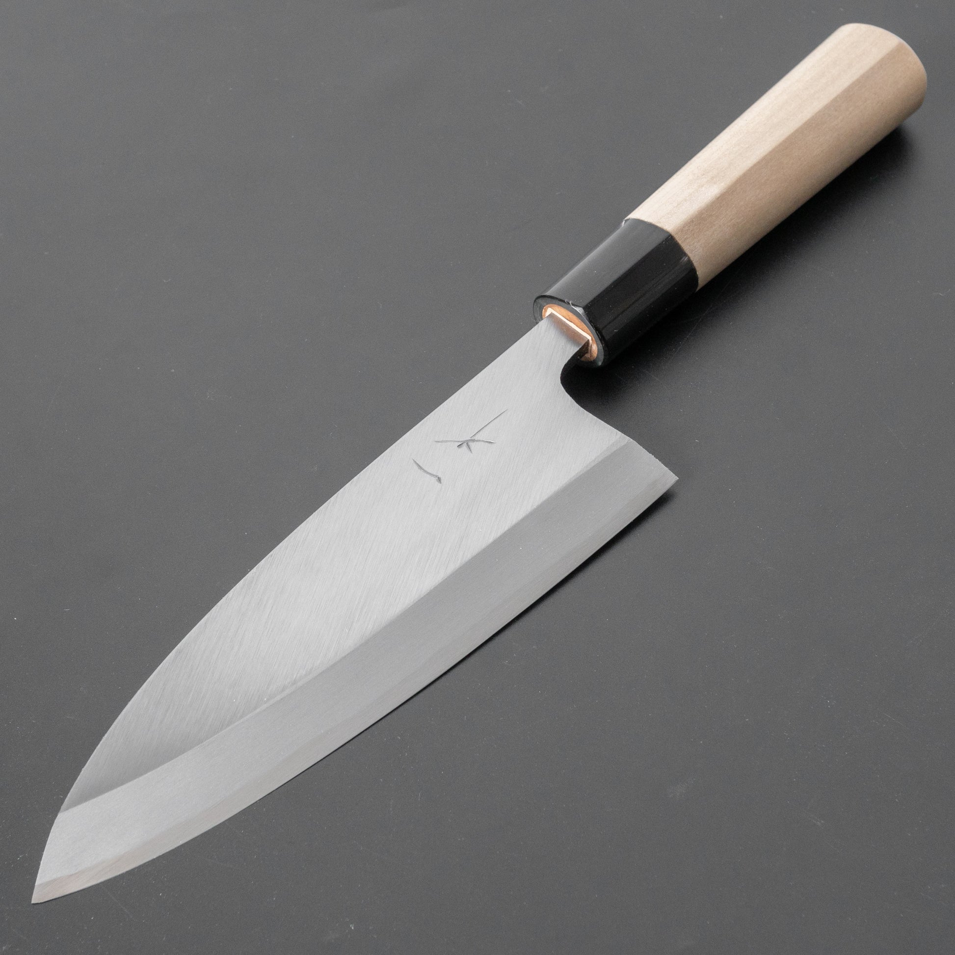 Hitohira Gorobei Blue #2 Left-Handed Deba 165mm Ho Wood Handle (D-Shape) - HITOHIRA