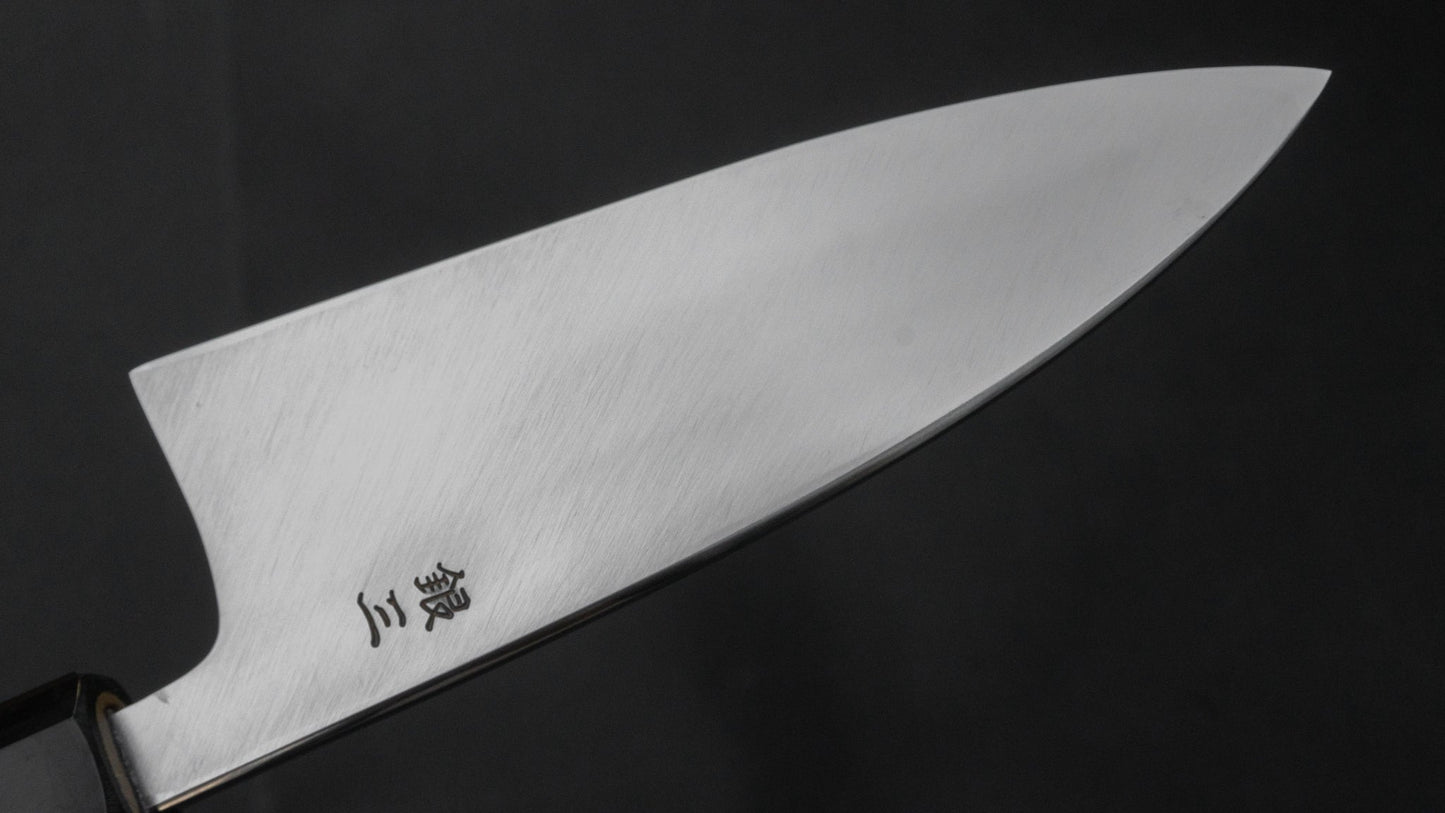 Hitohira Kikuchiyo Mosuke Silver #3 Deba 120mm Ho Wood Handle (Saya) | HITOHIRA