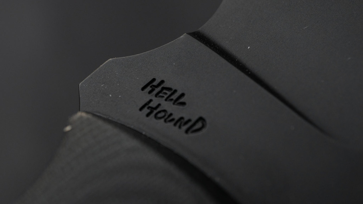 Hell Hound Bushcraft Hiker 2 Fixed Blade 115mm Linen Micarta Handle | HITOHIRA