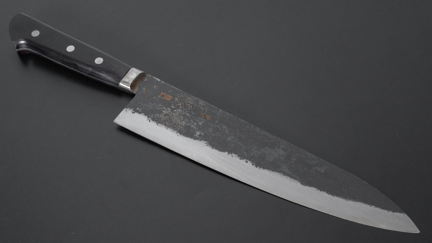 Morihei Hisamoto Kurouchi White #1 Gyuto 240mm Pakka Handle - HITOHIRA