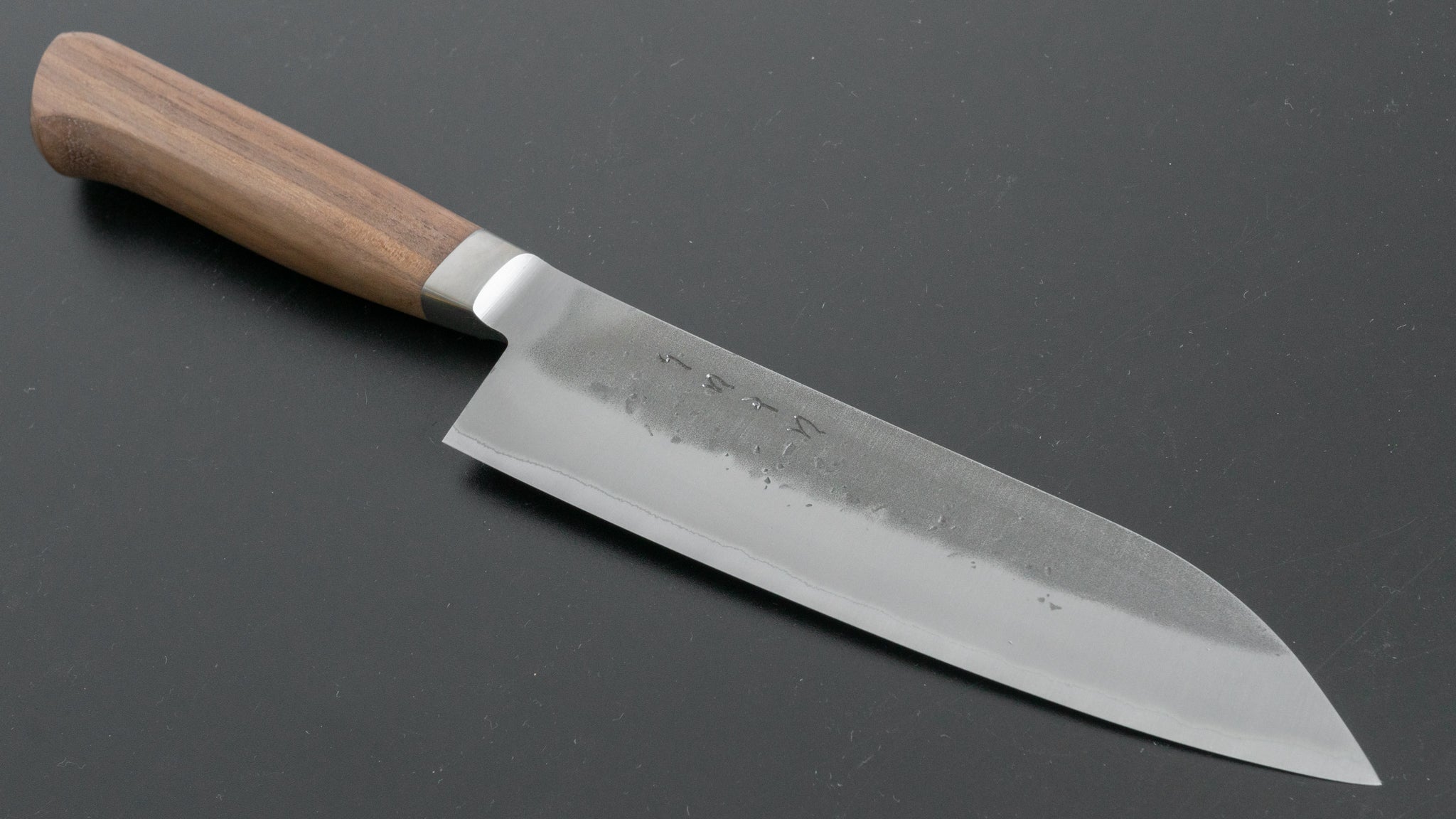 Hitohira TD Blue #2 Stainless Clad Nashiji Yo Santoku 170mm Walnut Handle –  HITOHIRA