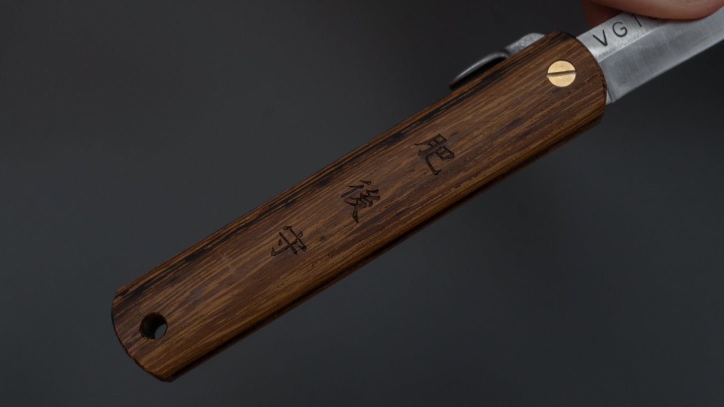 Higonokami VG10 Folding Knife Tagayasan Handle | HITOHIRA
