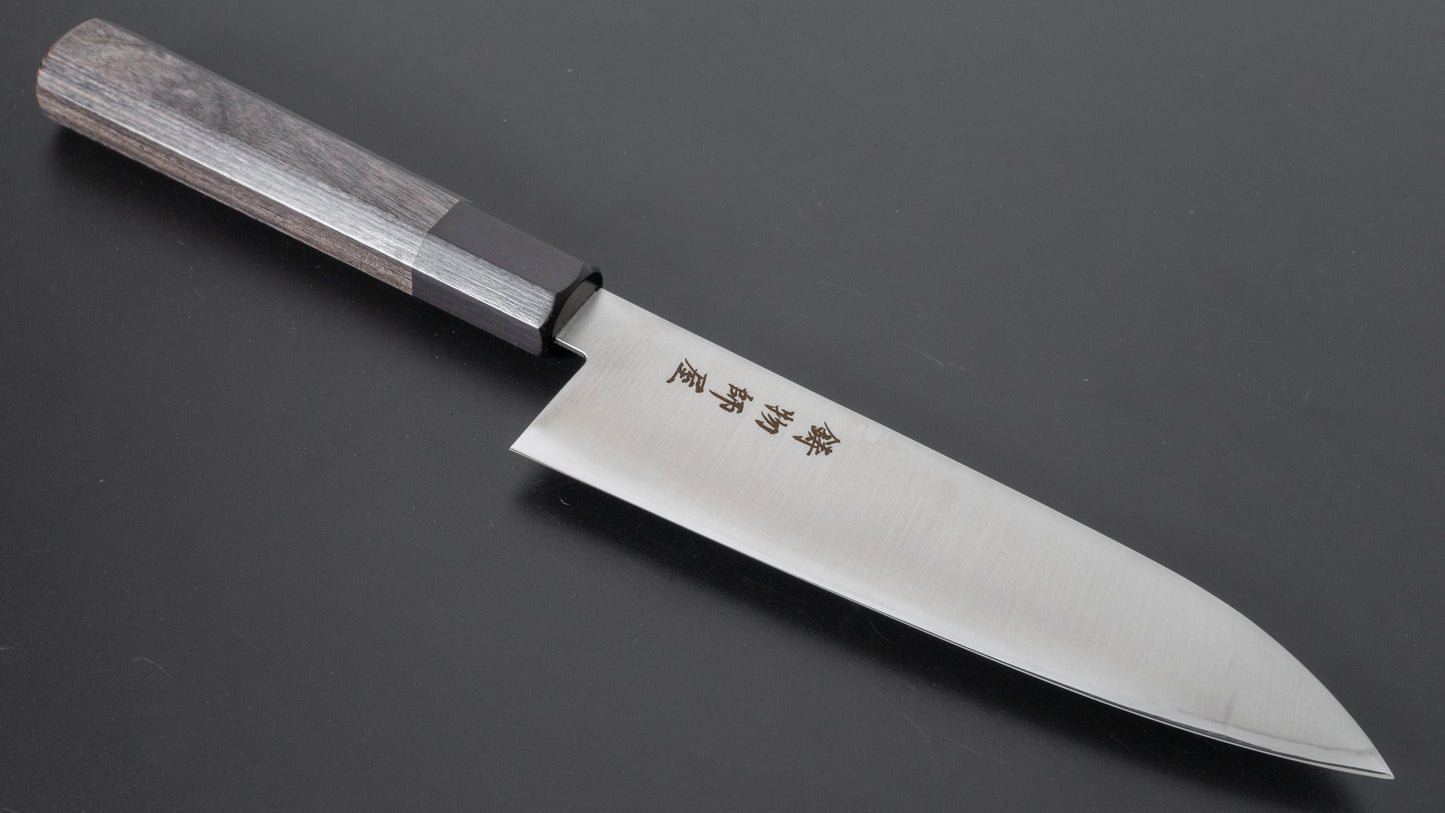 Hitohira Imojiya TH Stainless Santoku 180mm Pakka Handle (Wa) - HITOHIRA