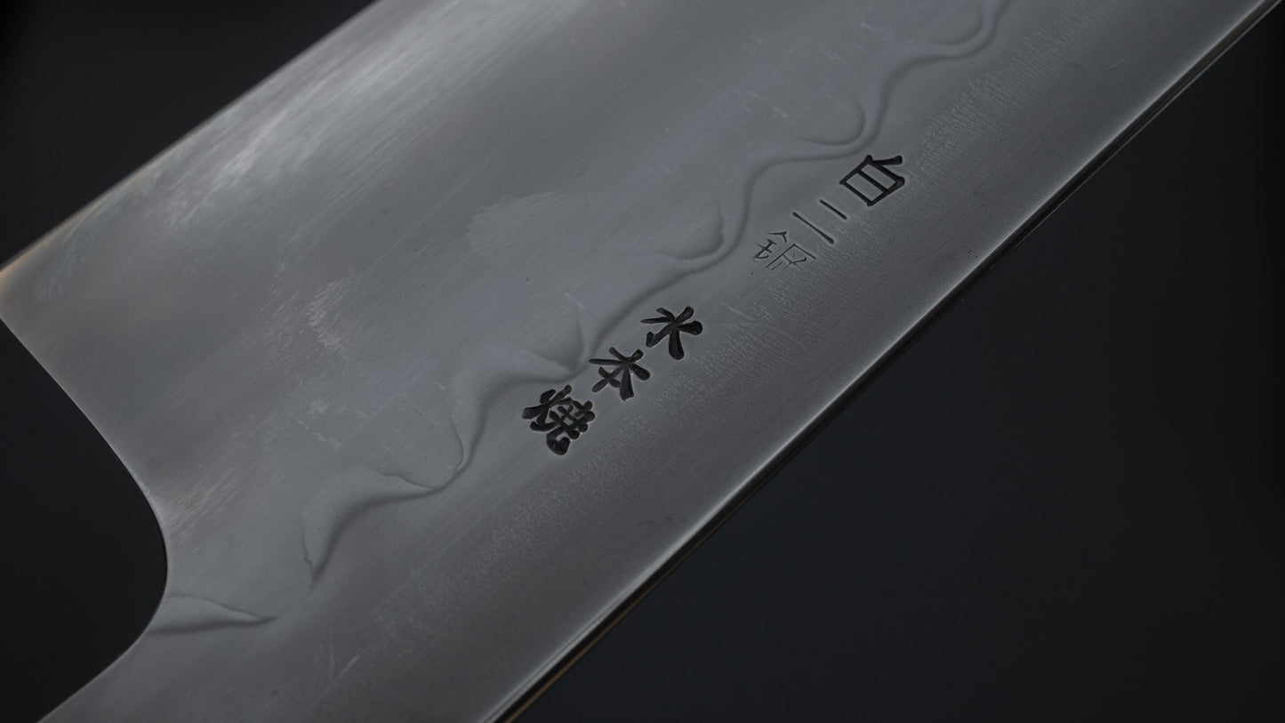 Hitohira Togashi Yohei White #2 Mizu Honyaki Gyuto 240mm Ziricote Handle (#007/ Saya) | HITOHIRA