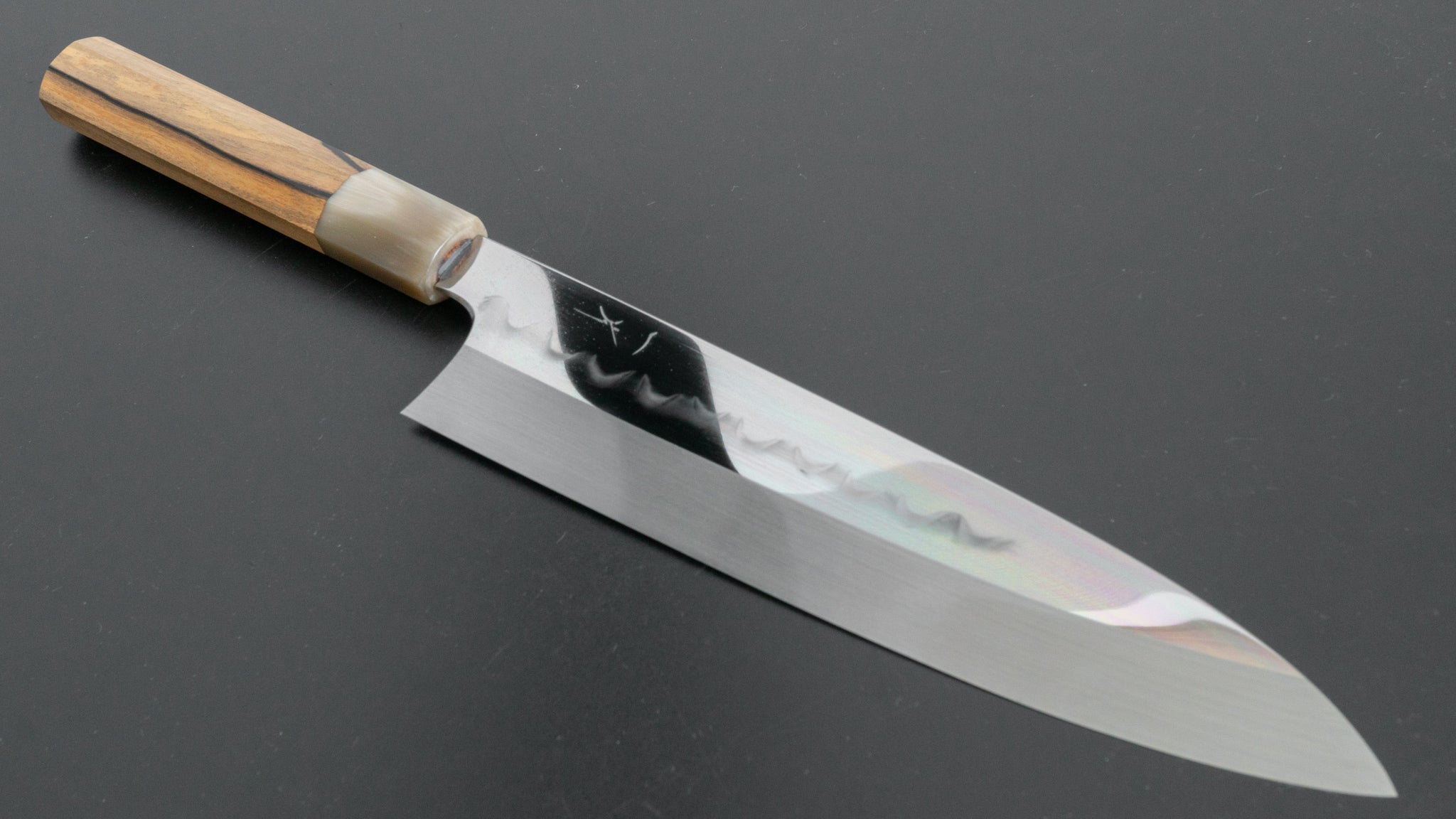 Hitohira Togashi Kyuzo White #1 Mizu Honyaki Gyuto 240mm Kurokaki