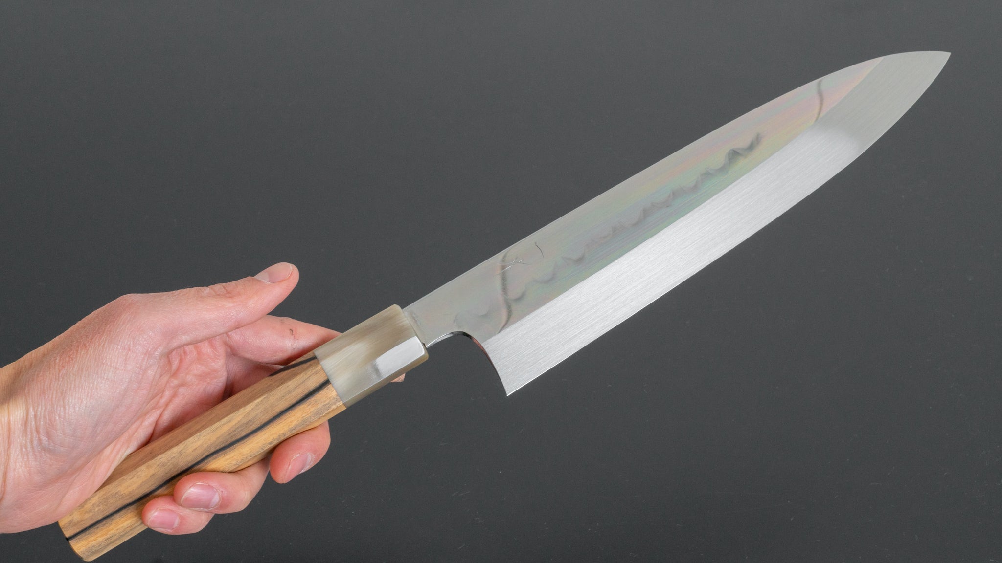 Hitohira Togashi Kyuzo White #1 Mizu Honyaki Gyuto 240mm Kurokaki