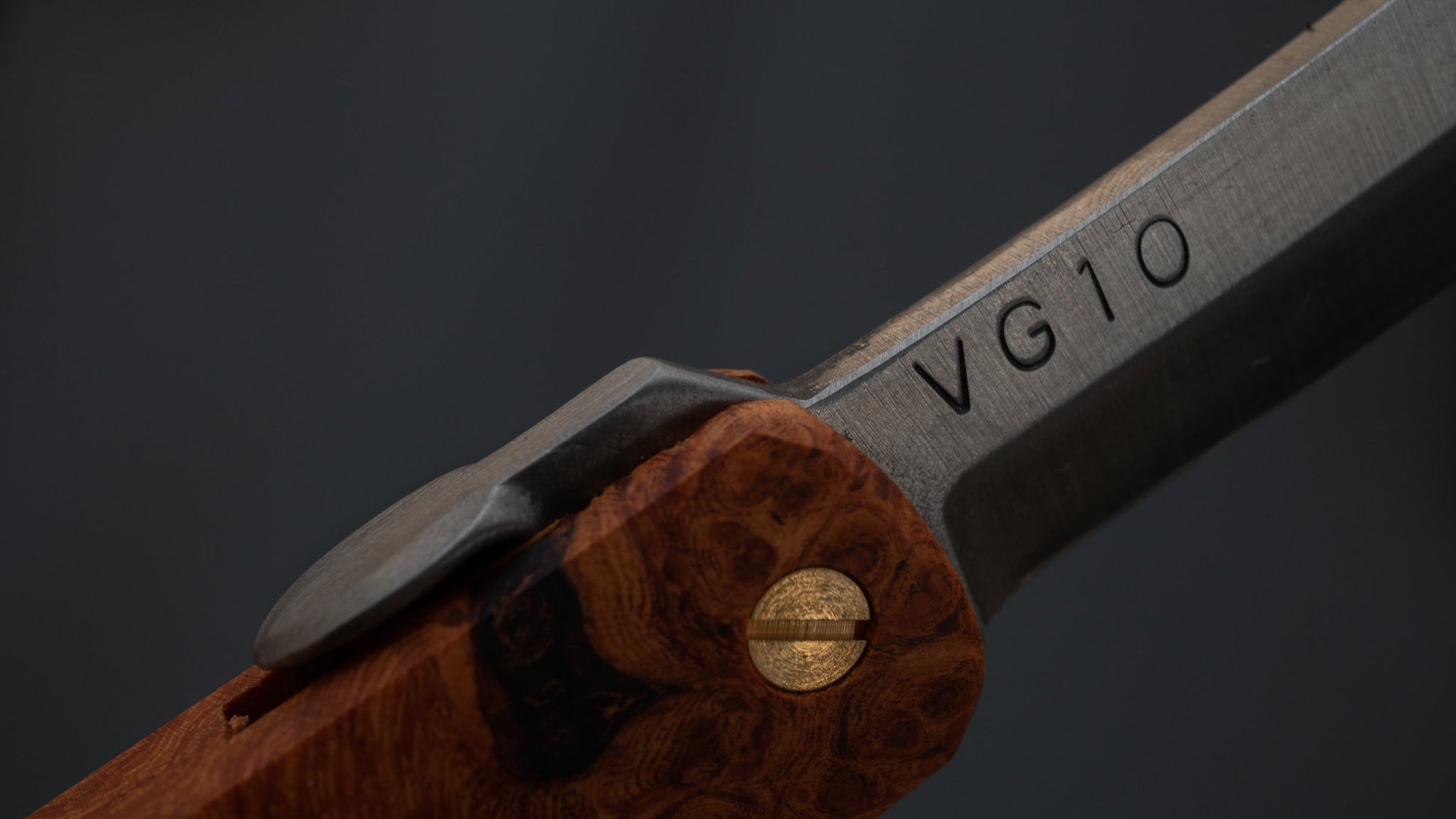 Higonokami VG10 Folding Knife Quince Handle | HITOHIRA