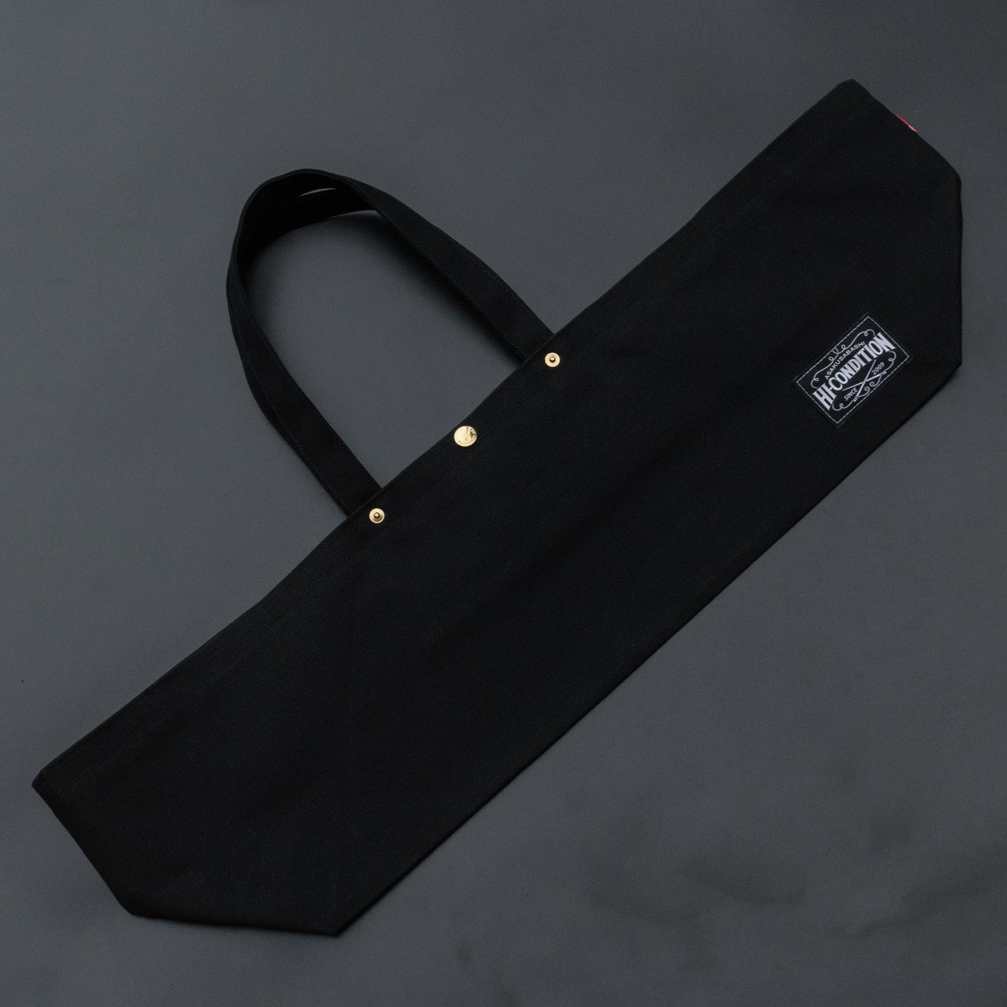 HI-CONDITION Hanpu Canvas Long Tote Bag Black - HITOHIRA