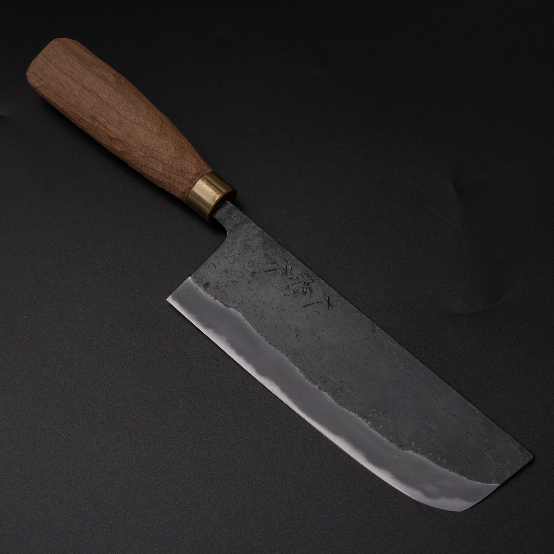 Daitoku Blue #2 Nakiri 165mm Iroko Handle | HITOHIRA