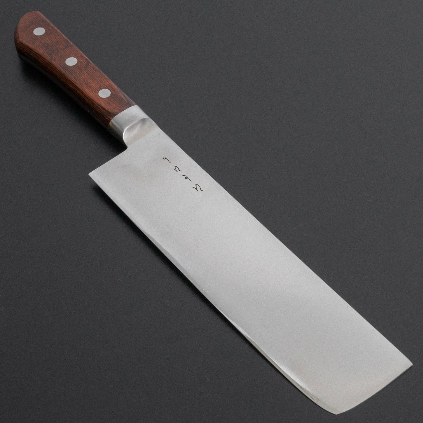 Hitohira KH Stainless Nakiri 180mm Imitation Mahogany Handle - HITOHIRA