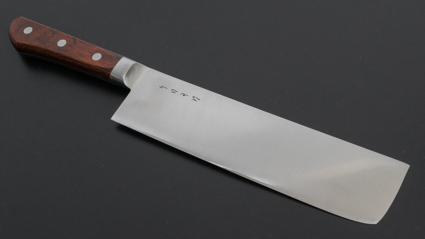 Hitohira KH Stainless Nakiri 180mm Imitation Mahogany Handle - HITOHIRA