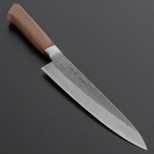 Hitohira TD Blue #2 Stainless Clad Nashiji Yo Gyuto 180mm Walnut Handle - HITOHIRA