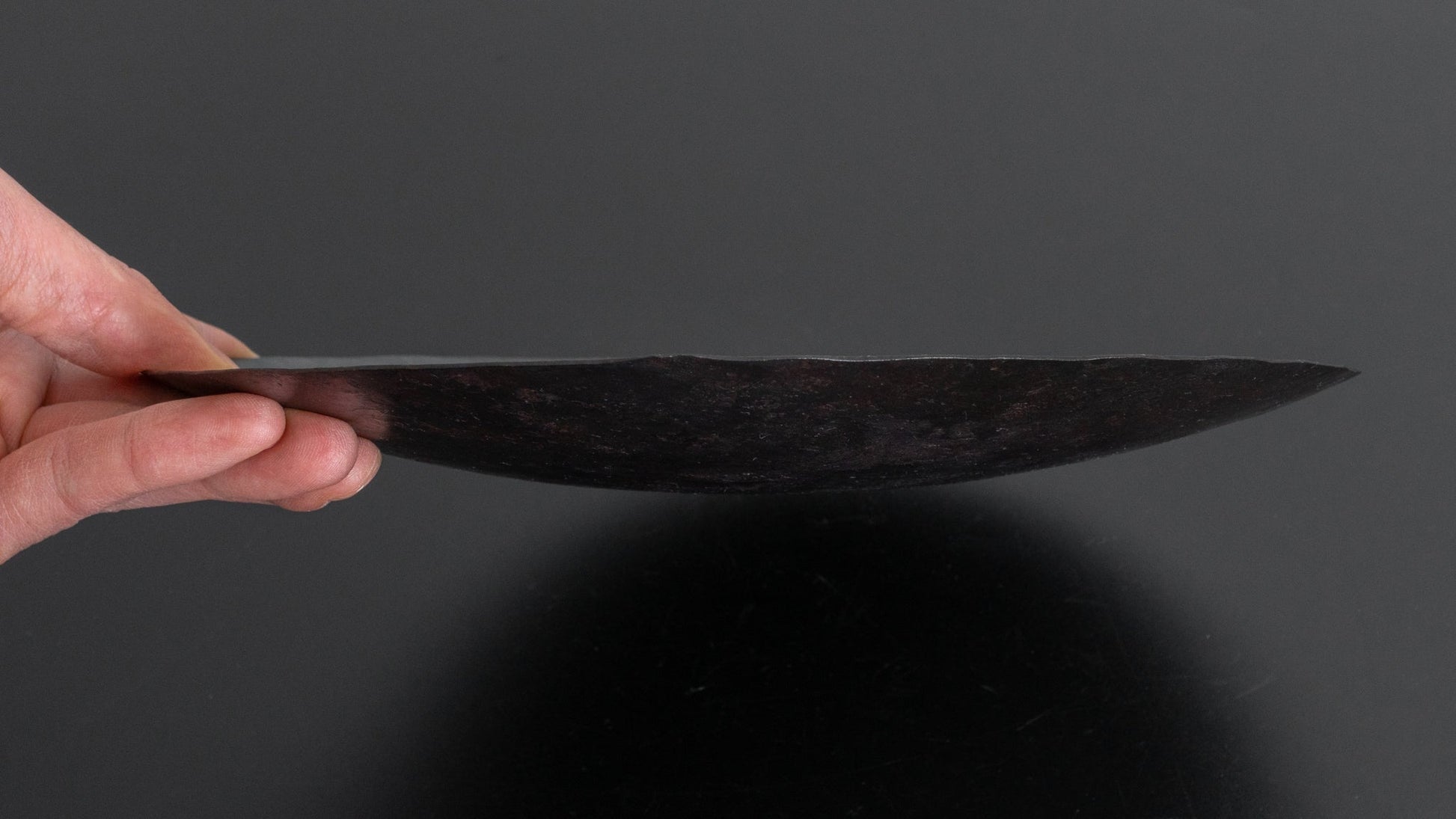 Kanatoko Hand Forged Iron Shallow Bowl - HITOHIRA