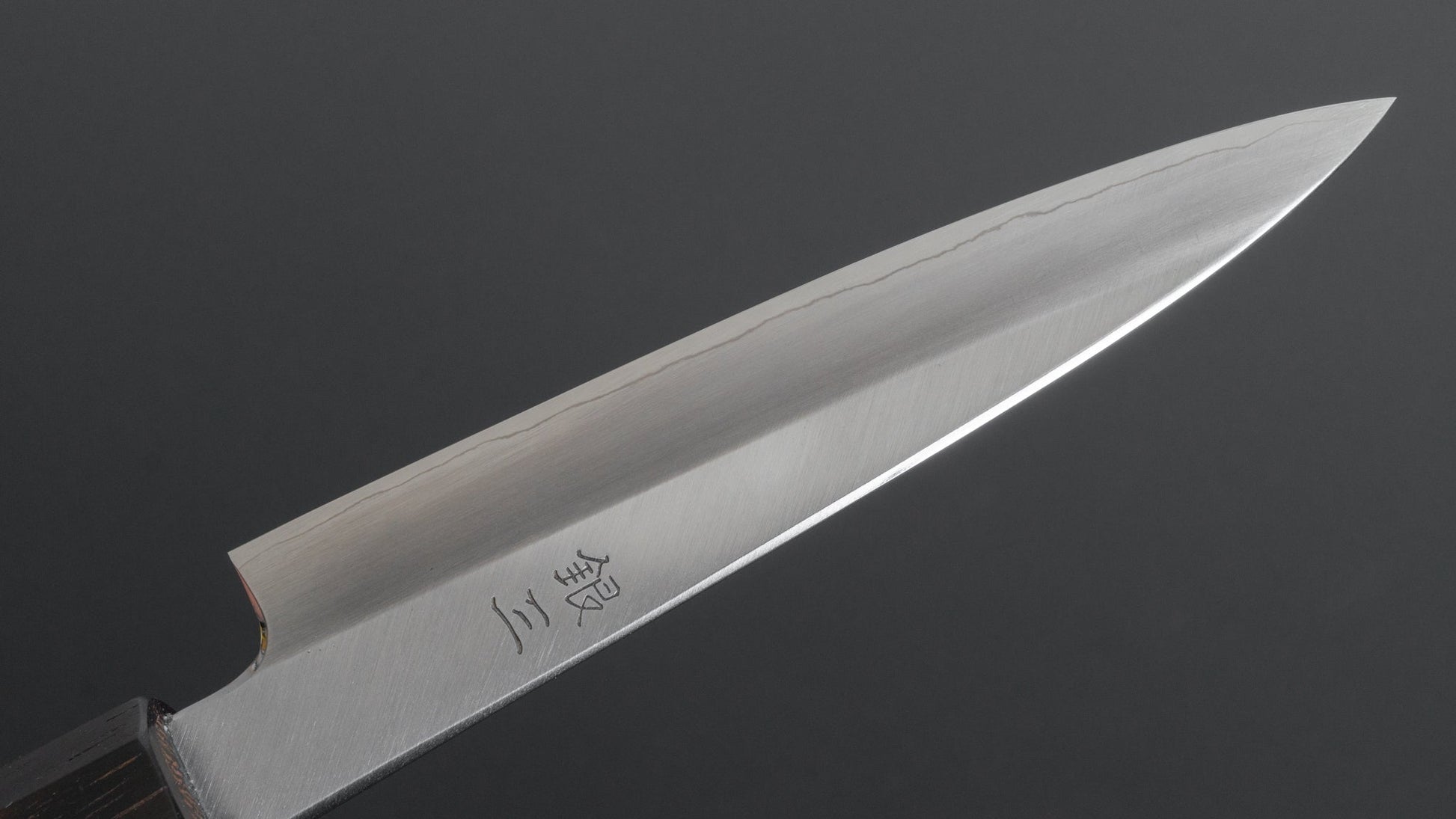 Hitohira Kikuchiyo Rikichi Silver #3 Migaki Petty 120mm Tagayasan Handle - HITOHIRA