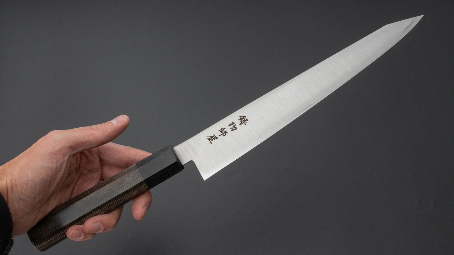 Hitohira Imojiya TH Stainless Kiritsuke Sujihiki 240mm Pakka Handle (Wa) - HITOHIRA